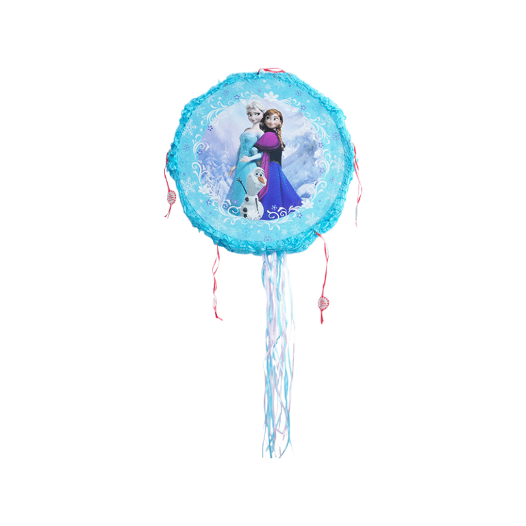 Frozen Theme [13.8 Inch Round] Pinata Safe Pull-String Factory Direct Stock