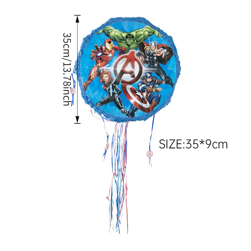 Kids Birthday [13.8″ Drum Shape] Pinata – Safety Cardboard