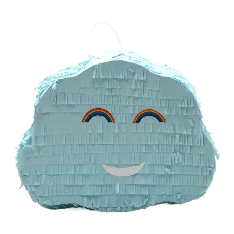 Blue Cloud [Rainbow Eyes] – Happy Face Pinata – Baby Shower Boy