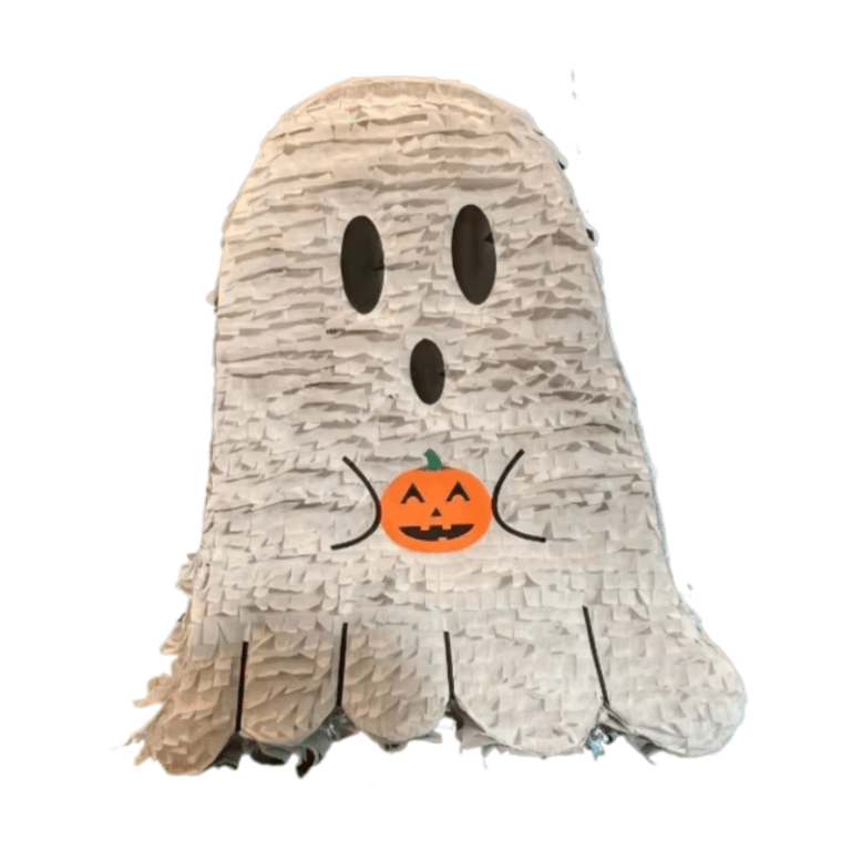 Ghost Pinata [Holding Pumpkin] – Cute Halloween Theme – 45cm Tall