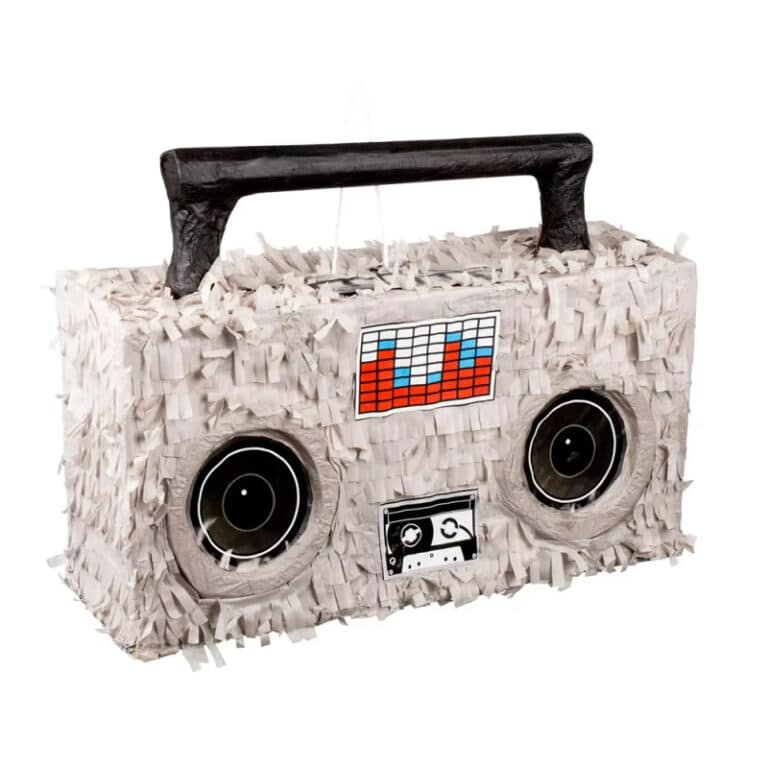 Retro Boombox Pinata – 80s & 90s Party Decoration – Hip Hop Theme