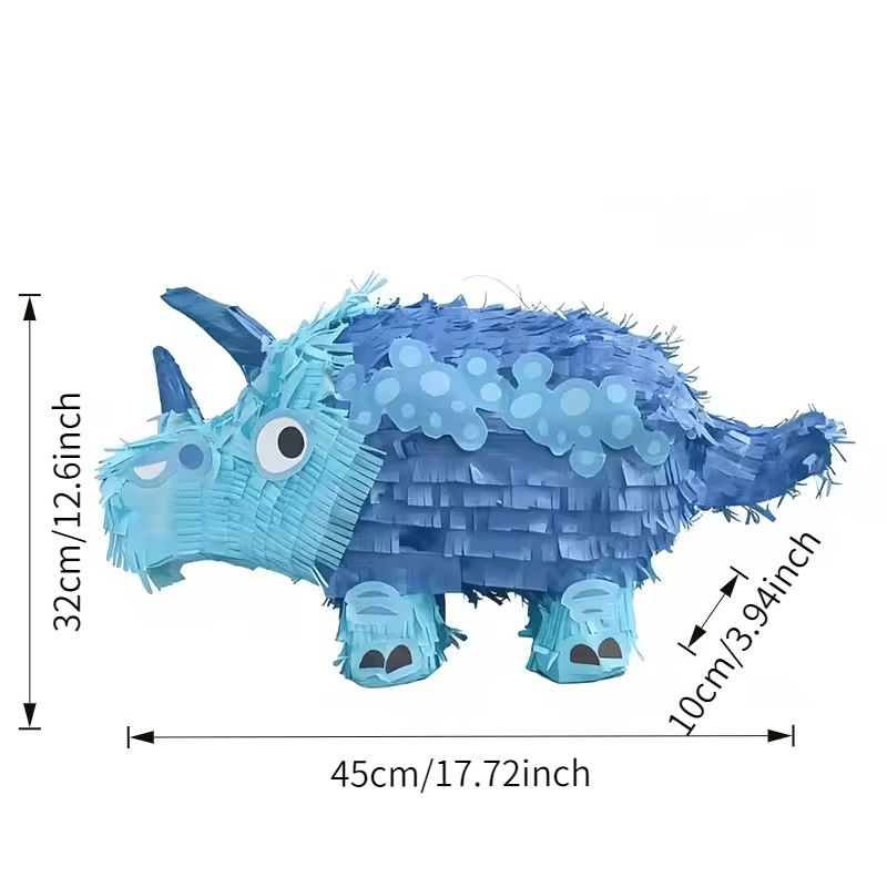Blue Triceratops [3D Dinosaur Pinata] Jurassic Party Theme Boys Birthday