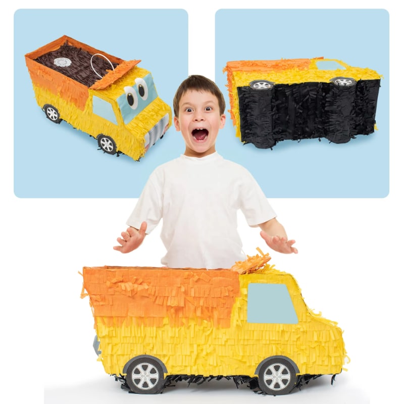 Construction Truck Pinata Set [Dump Truck] – Yellow Theme