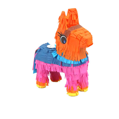 Cute Cartoon Donkey Pinata – 15-Inch Baby Burro – Toddler Birthday Party