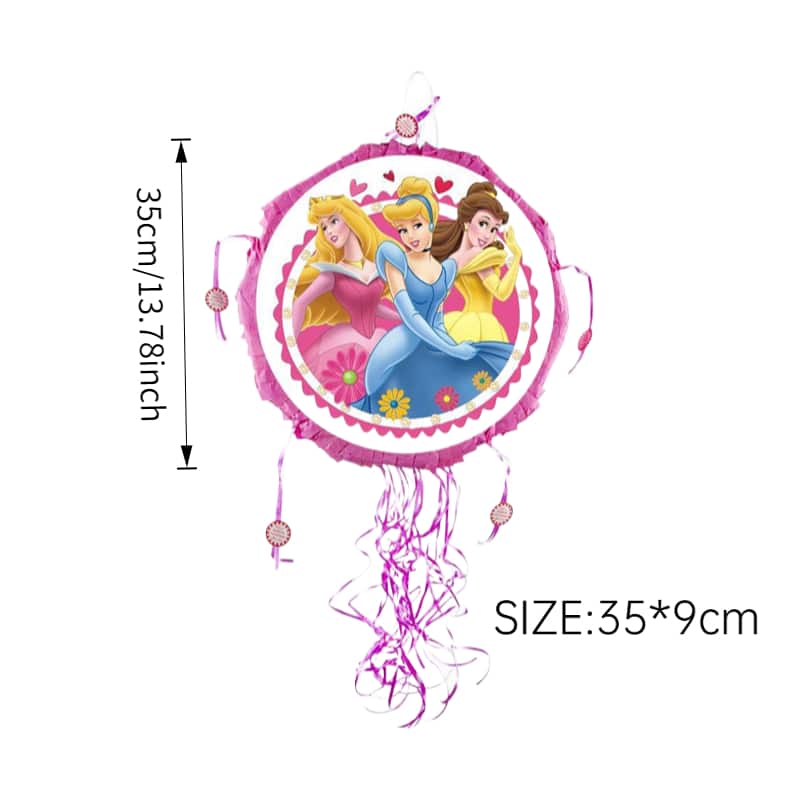 Disney Princesses [13.8 Inch Round] Pinata – Safe Pull-String