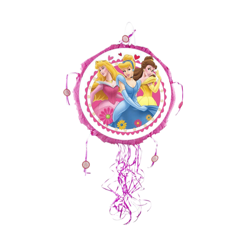 Disney Princesses [13.8 Inch Round] Pinata – Safe Pull-String