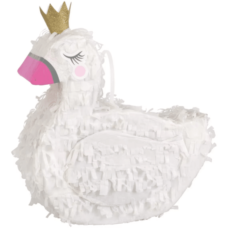 Elegant Swan [3D Pinata] – Gold Crown Princess Theme