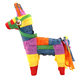 Extra Tall Donkey Pinata – 24-Inch (62cm) Height – Green Harness Burro