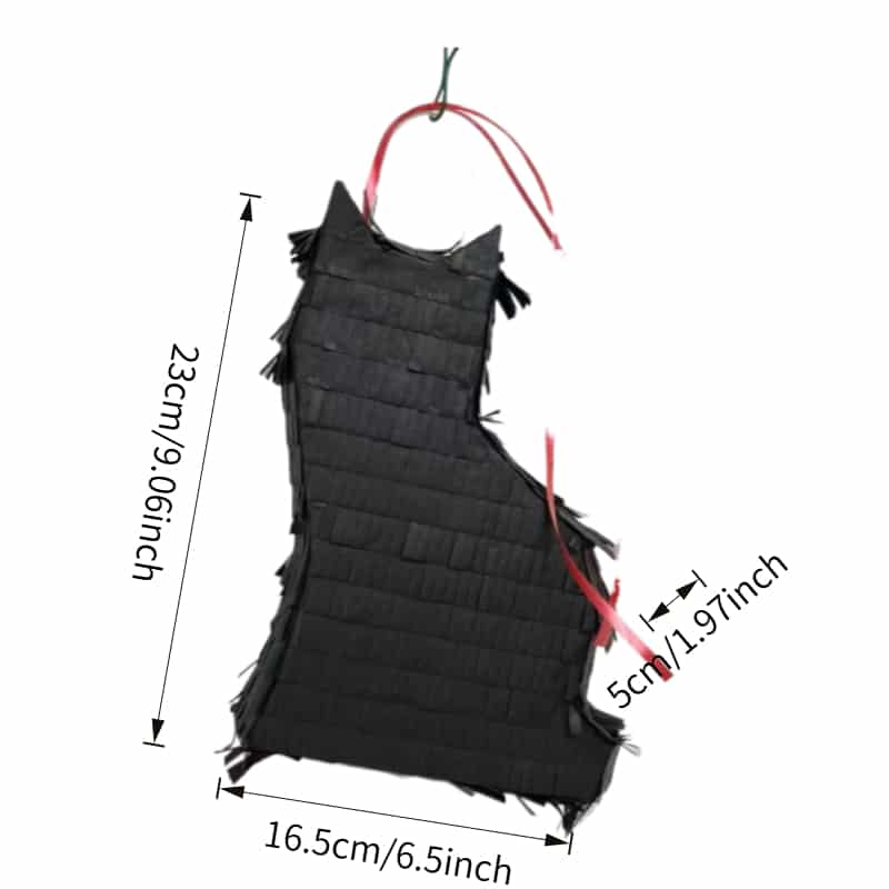 Foldable Black Cat Pinata – Space-Saving Flat Pack