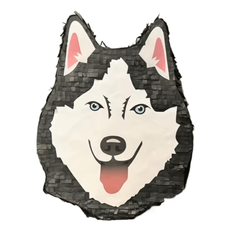 Husky Dog Head [Large 18 Inch] Pinata – Blue Eyes Puppy Theme