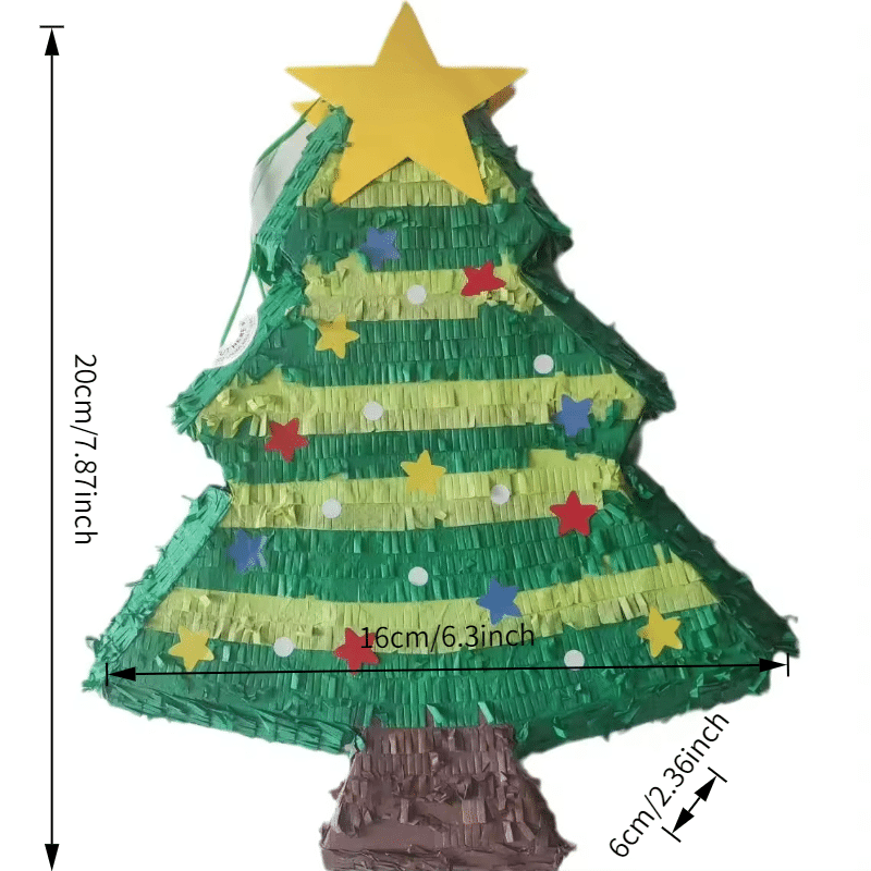 Large Christmas Tree Pinata [Classic Design] – 50cm Tall