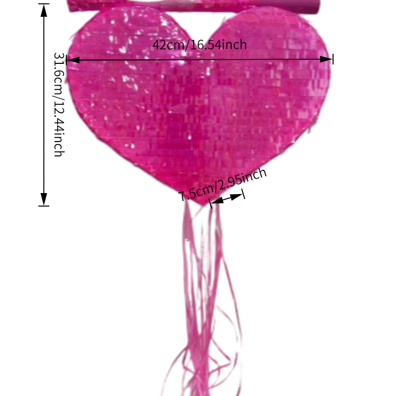 Large Pink Heart Pinata [Pull String] – Wedding & Valentine’s
