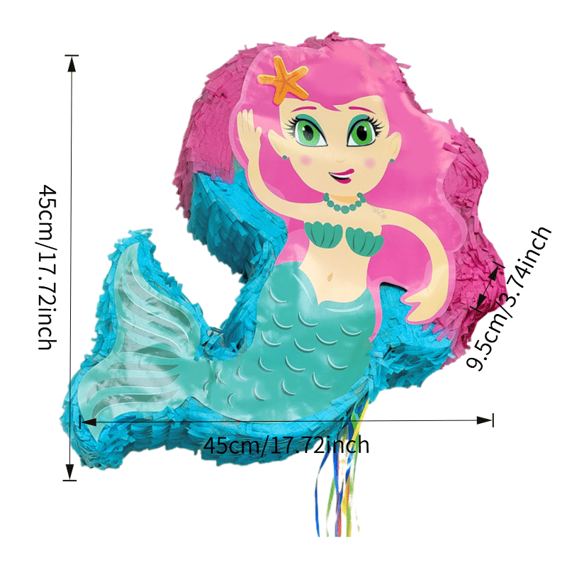 Mermaid Pinata [Pink & Teal] – “Under the Sea” Party Theme