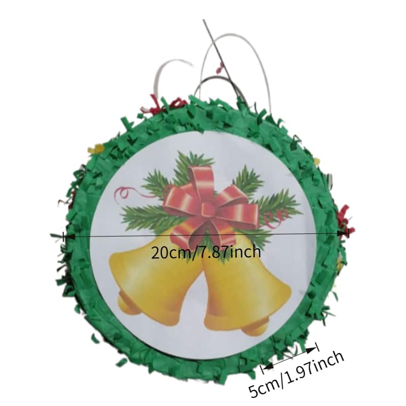 Mini Christmas Pinata [Round Bell] – Tree Ornament Size (20cm)