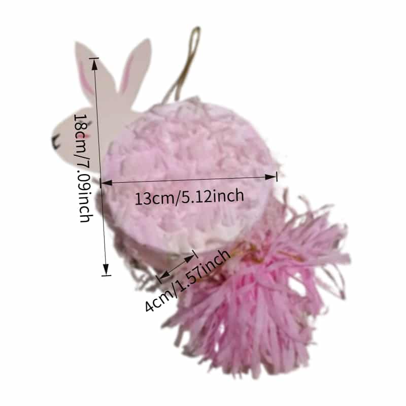 Mini Pink Bunny Pinata – Easter Basket Stuffer – Spring