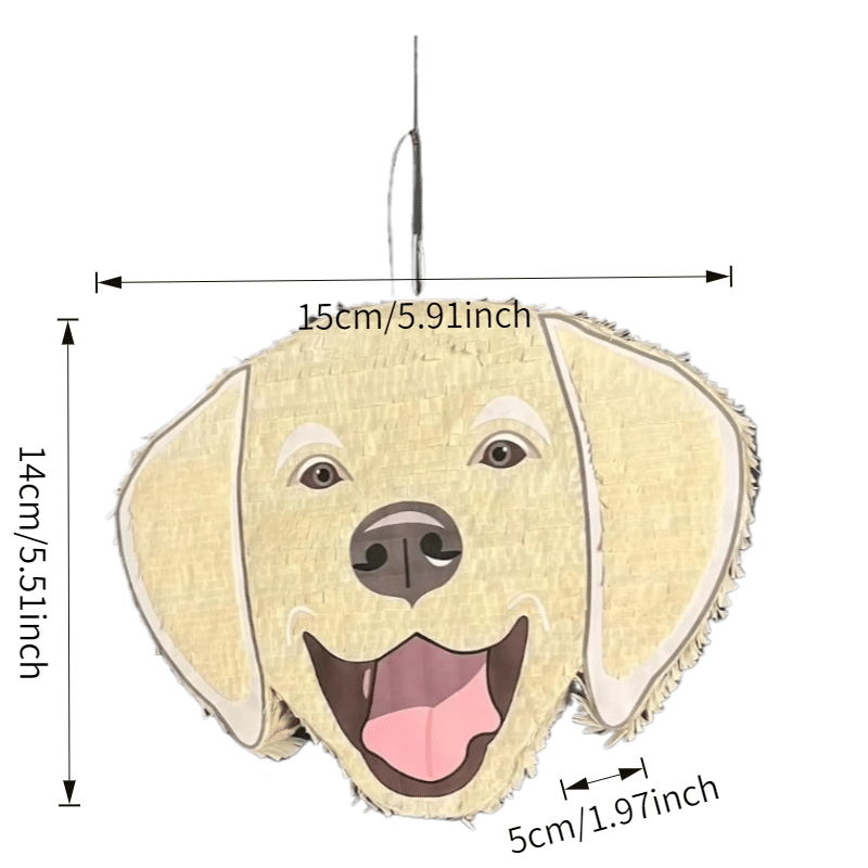 Mini Puppy Head [Golden Retriever] – Dog Birthday