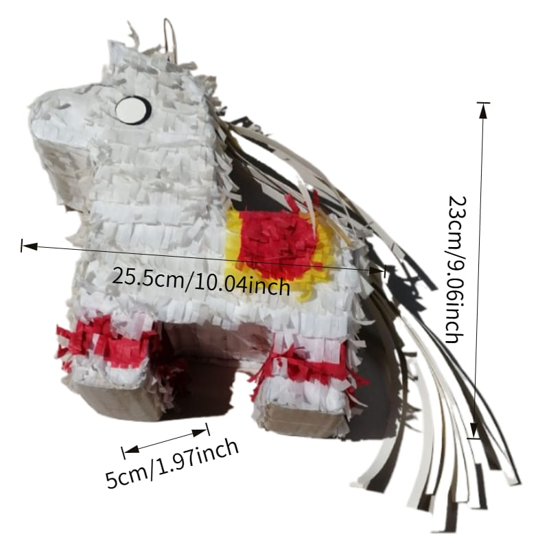 Mini White Horse Pinata [10 Inch] – Farm Animal Theme