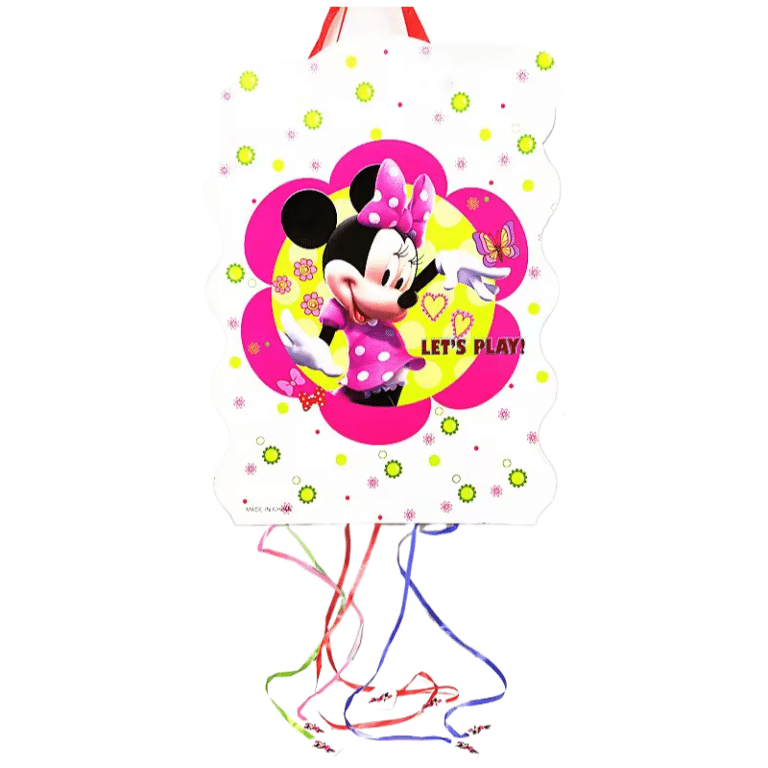 Minnie Mouse [Foldable 16″ Box] Pinata – Space-Saving Design