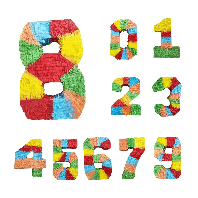 Number 0 Pinata [Rainbow Color] – For Milestone Birthdays 10th 20th 30th