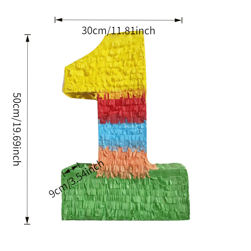 Number 1 Pinata [Rainbow Color]
