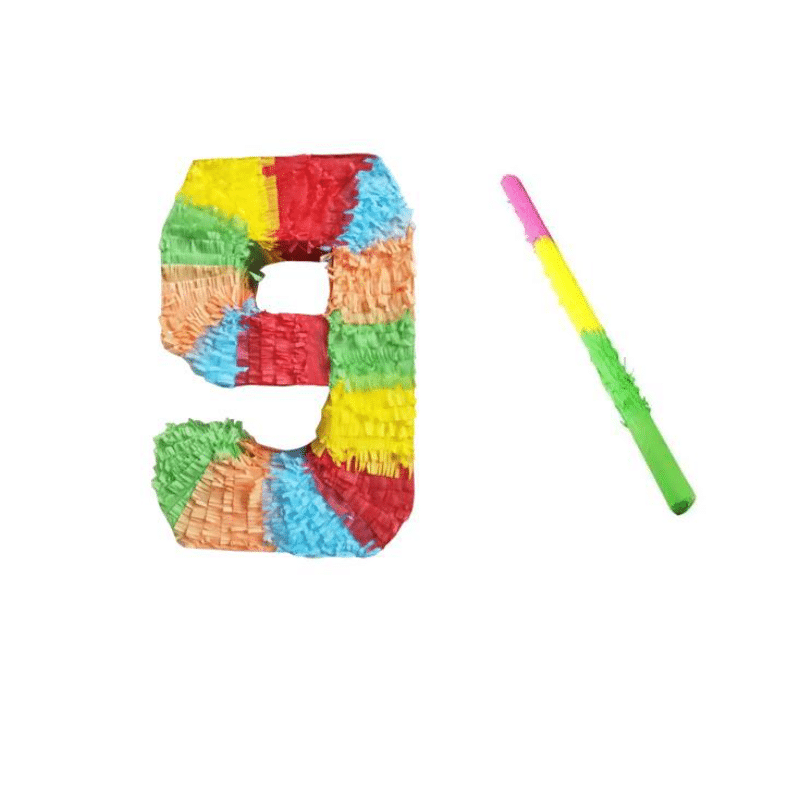 Number 9 Pinata [Rainbow Color] – “On Cloud 9” Birthday Theme