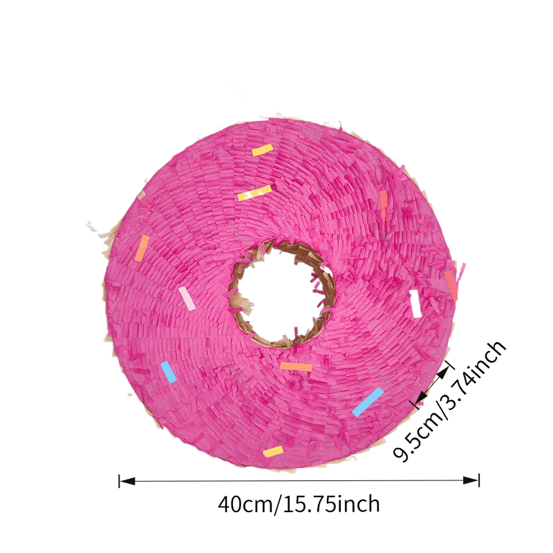 Pink Donut Pinata Donut Grow Up Party Theme 40cm Diameter