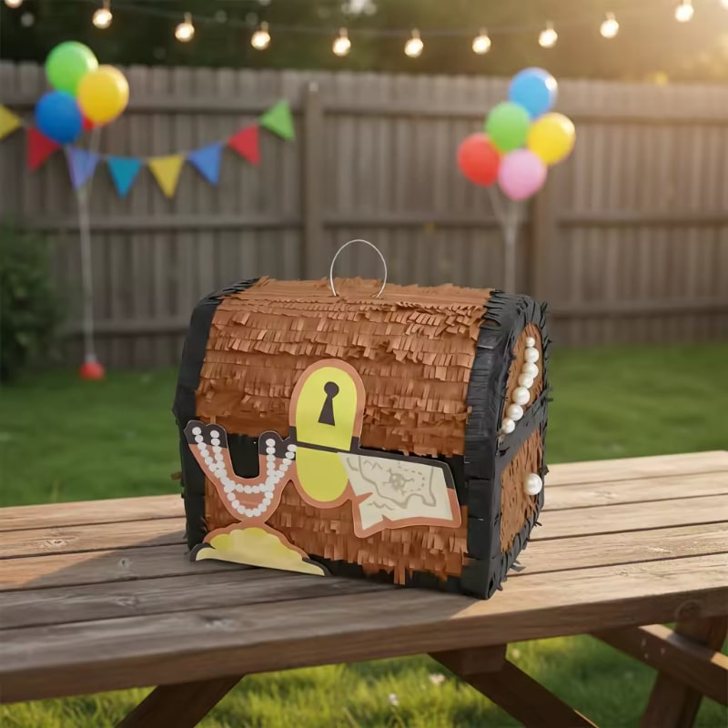 Pirate Treasure Chest Pinata – High Capacity (17cm Deep)