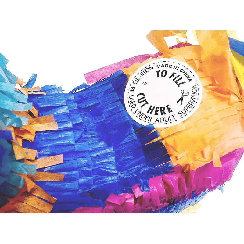 Traditional Donkey [17 Inch 3D Shape] Pinata – Rainbow Colors