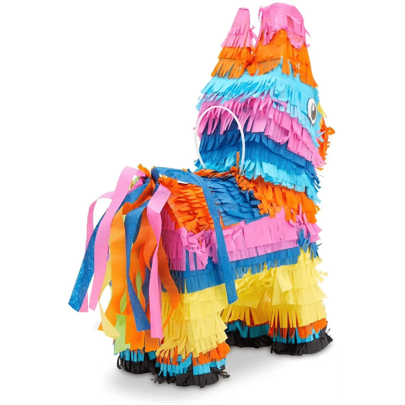 Traditional Donkey [17 Inch 3D Shape] Pinata – Rainbow Colors