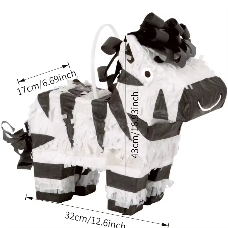 Zebra 3D [Safari Jungle Theme] Pinata – Classic Stripe Design