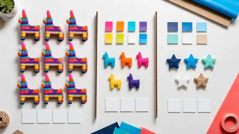 Pinata MOQ planning by design group and color variant