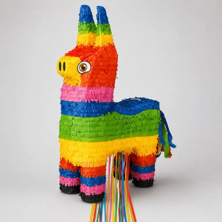 Pull String Donkey Pinata – Safe No-Hit Game – Indoor Party Prop